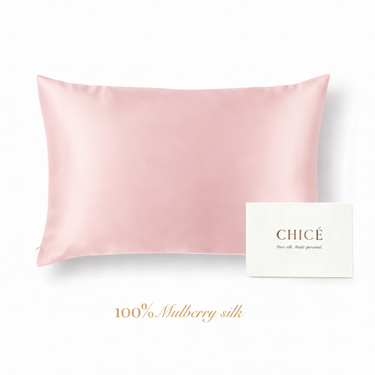 Solo Silk Pillowcase - Blush Pink