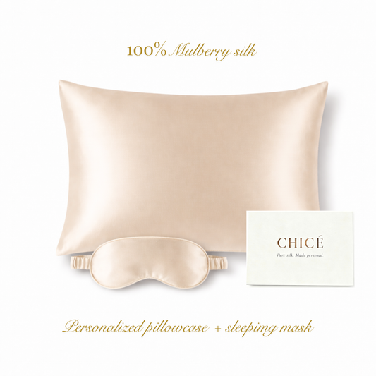 Beauty Sleep Silk Set - Champagne
