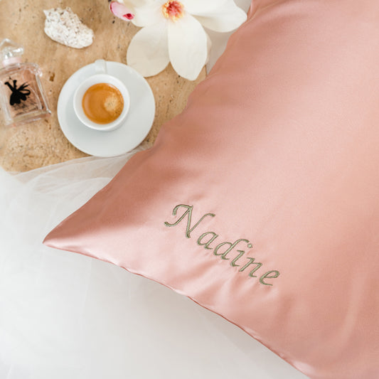Solo Silk Pillowcase - Blush Pink